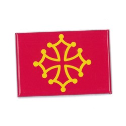 magnet drapeau occitan, occitania, magnet-aimant-croix-occitane